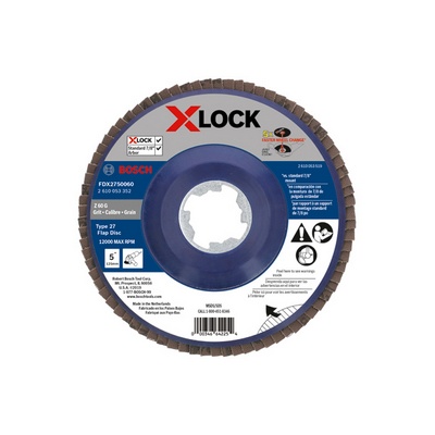 BOSCH X-LOCK 5"X60 GRIT FLAP DISC