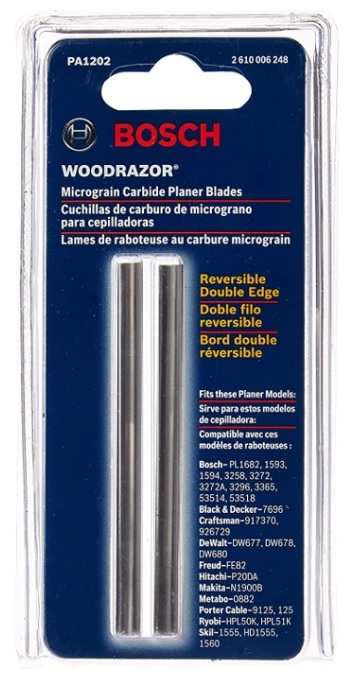 BOSCH PA1202 WOODRAZOR PLANNER BLADES 2PK