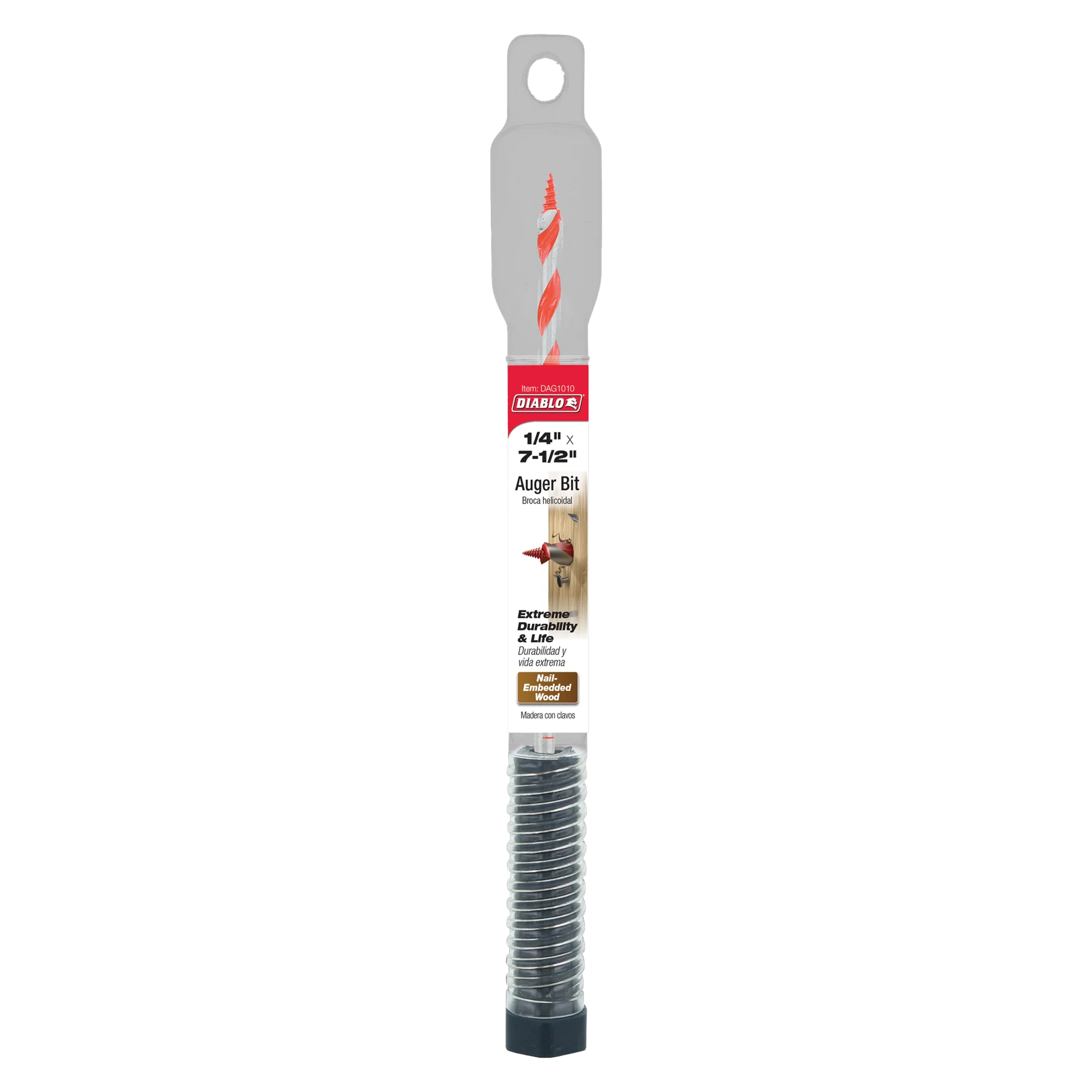 DIABLO DAG1010 1/4"X7-1/2" AUGER BIT