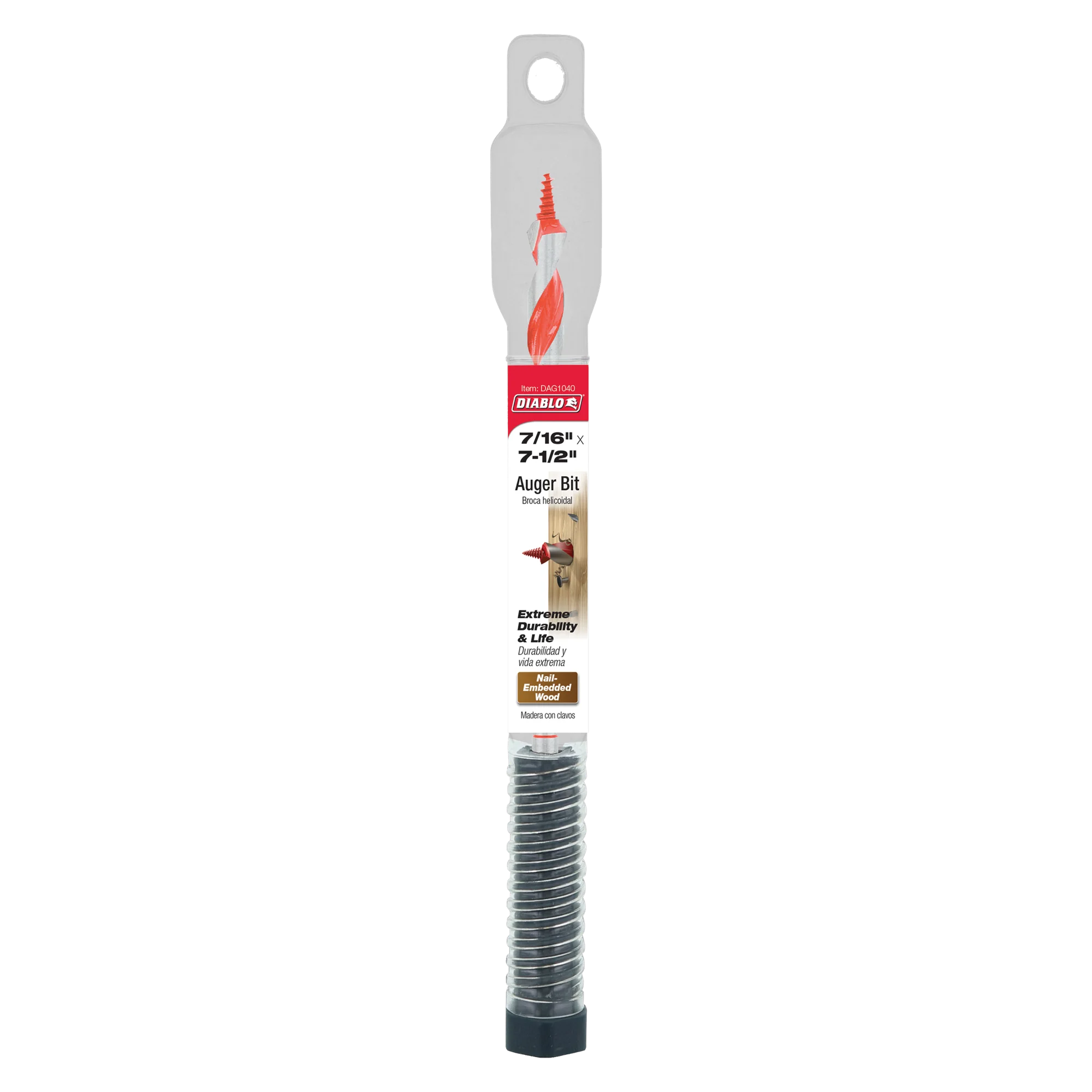DIABLO DAG1040 7/16"X7-1/2" AUGER BIT