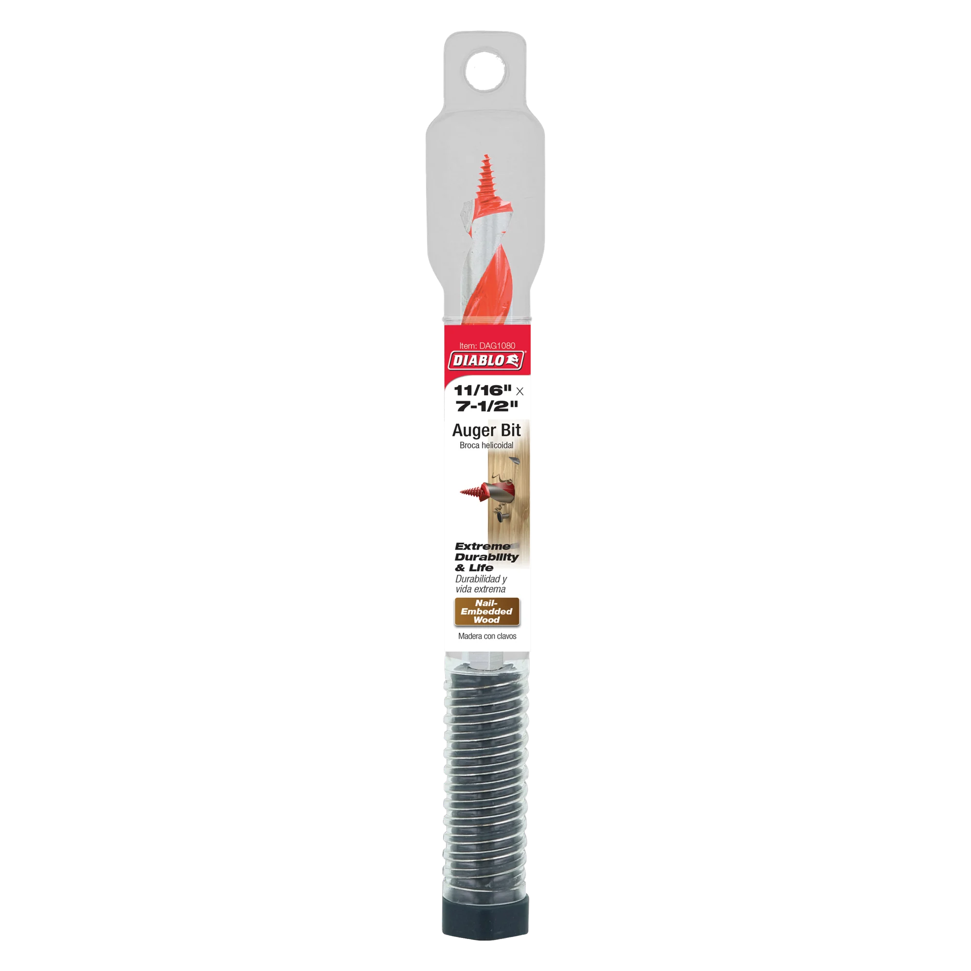 DIABLO DAG1080 11/16"X7-1/2" AUGER BIT