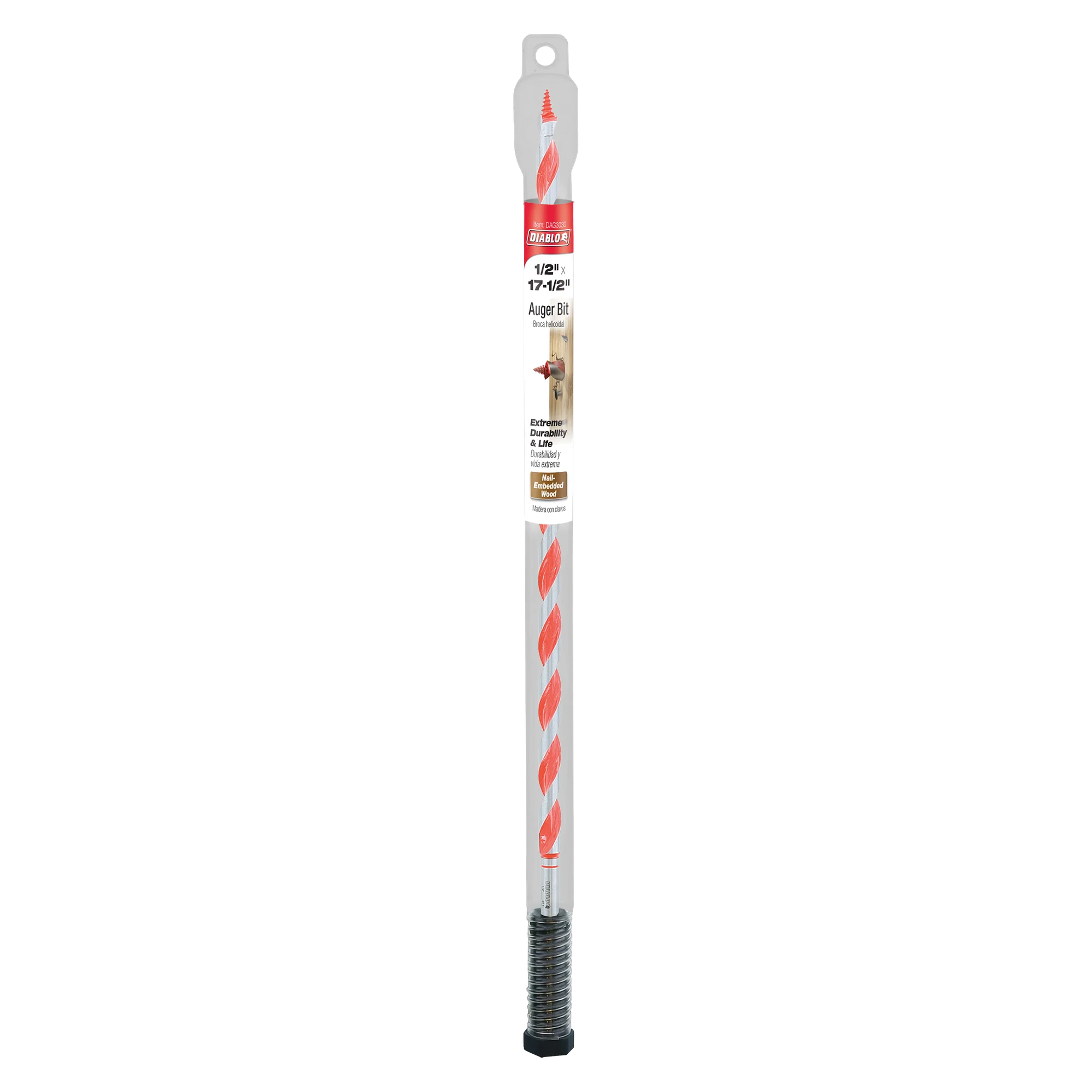 DIABLO DAG3030 1/2"X17-1/2" AUGER BIT