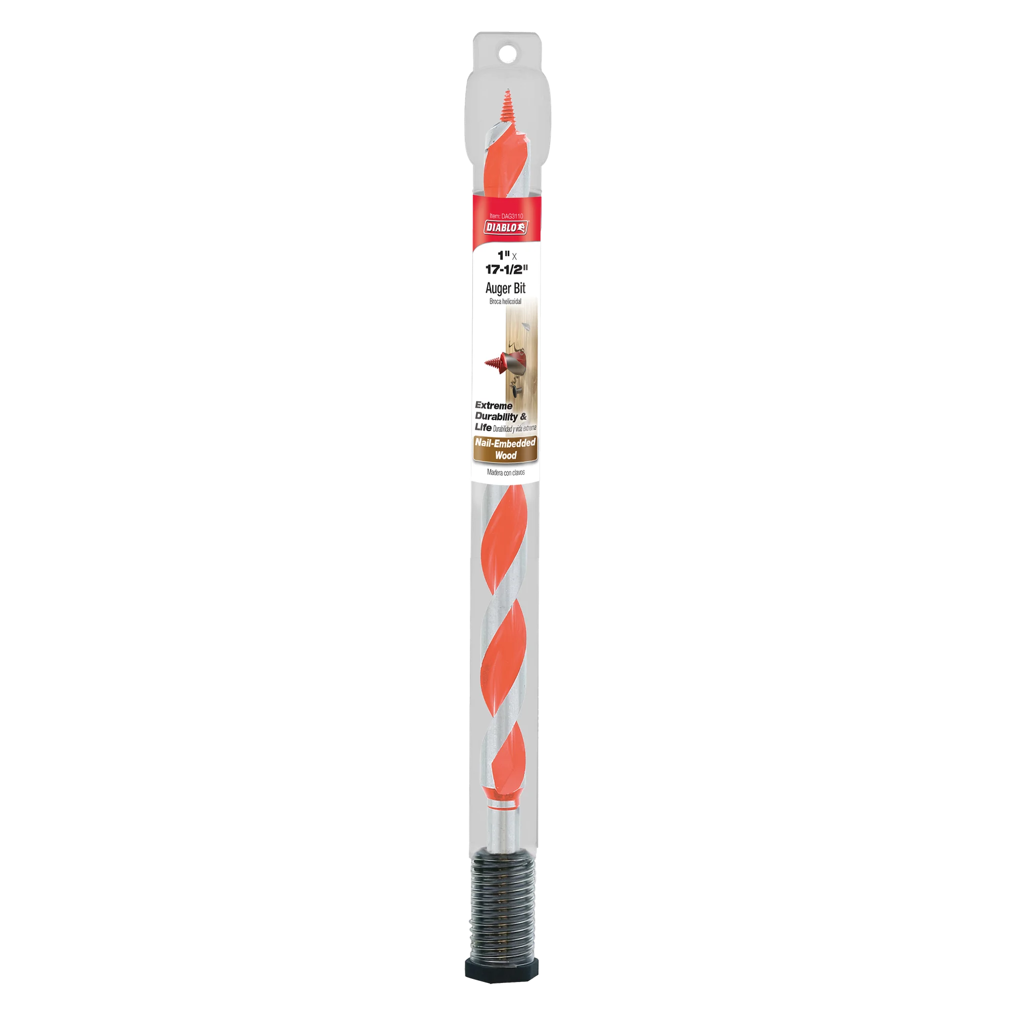 DIABLO DAG3110 1"X17-1/2" AUGER BIT