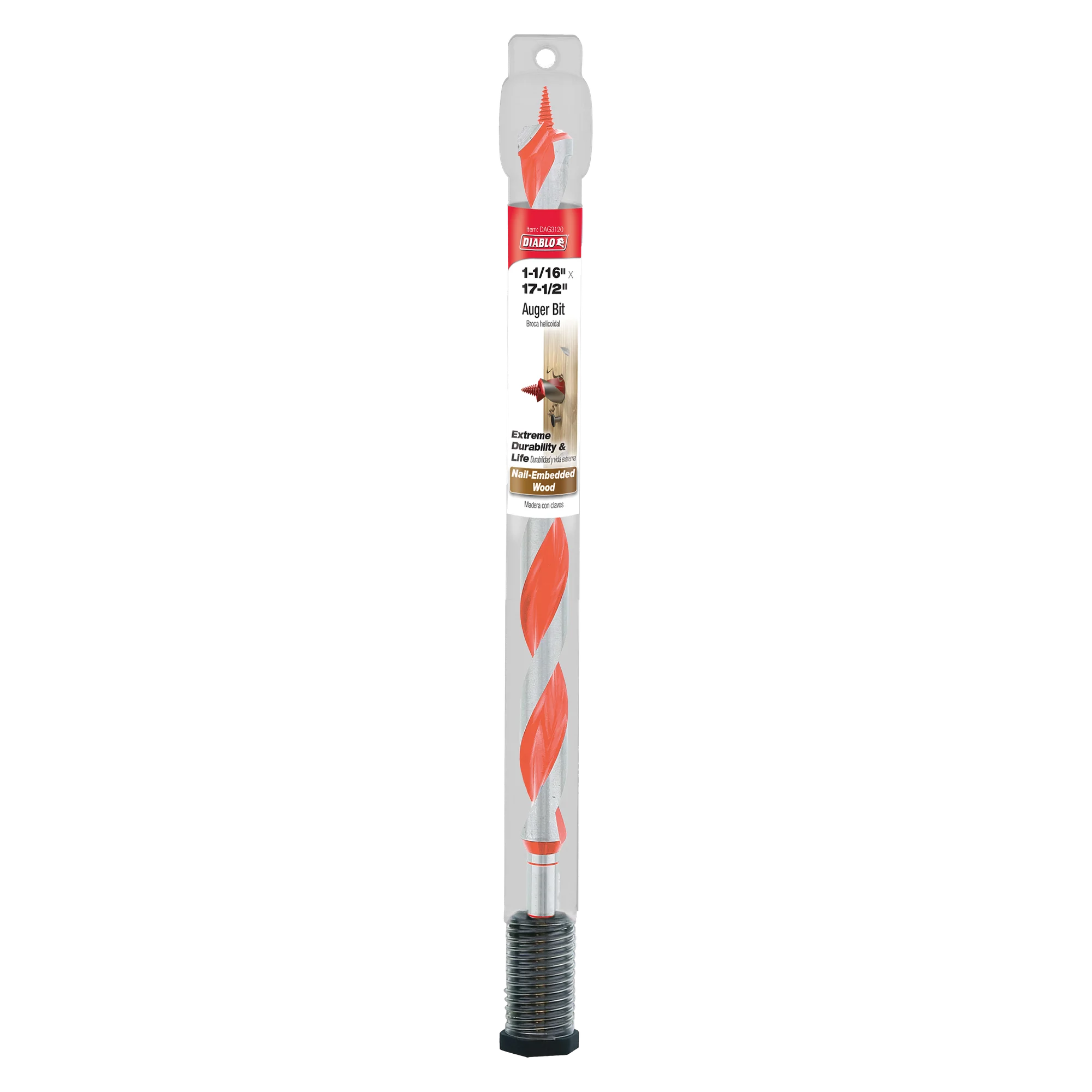 DIABLO DAG3120 1-1/16"X17-1/2" AUGER BIT