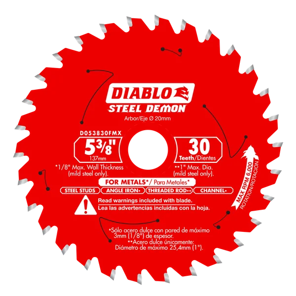 DIABLO D053830FMX 5-3/8X30T FERROUS BLD