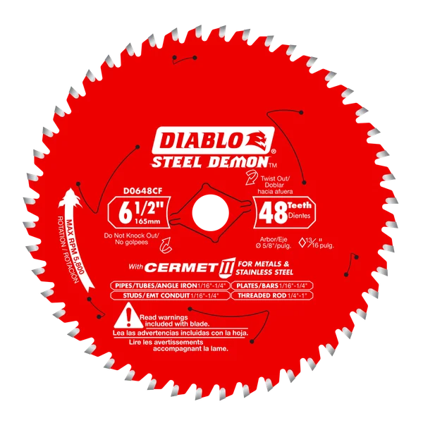DIABLO D0648CFA 6-1/2"X48T STEEL DEMON FOR MEDIUM METAL