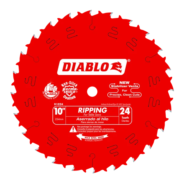 DIABLO D1024X 10 X 24 X 5/8 RIP/FRAME EA