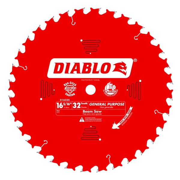 DIABLO D1632X 16-5/16"X32T BEAMSAW BLADE
