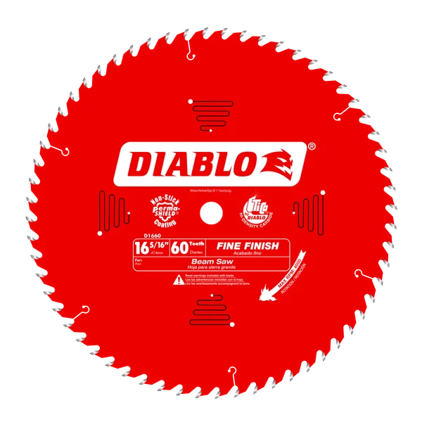 DIABLO D1660X 16-5/16"X60T BEAMSAW BLADE