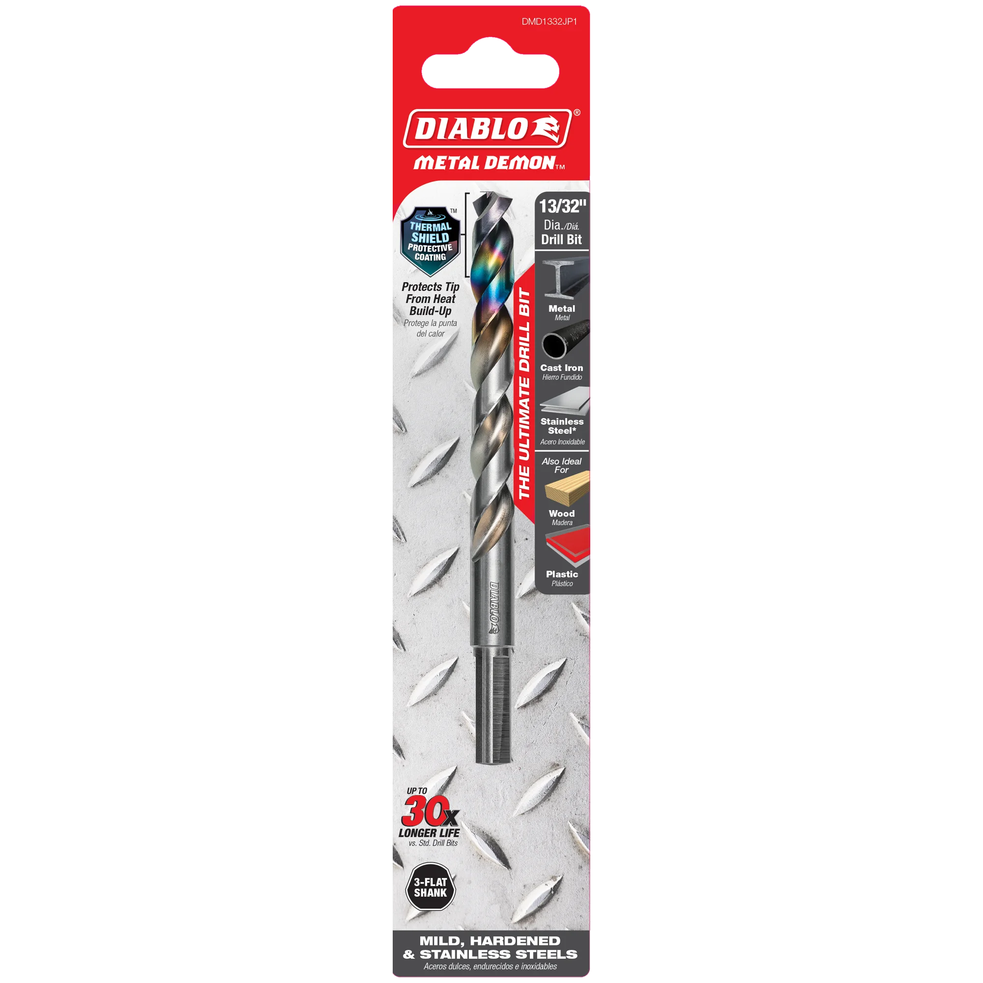 DIABLO DMD1332JP1 13/32" METAL DRILL BIT FOR MILD,