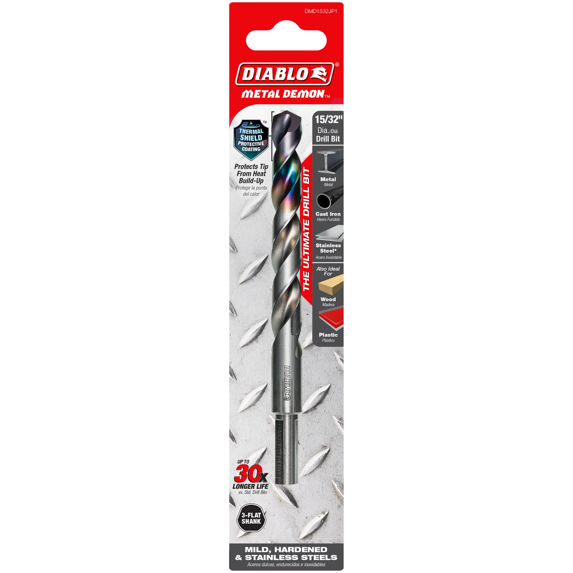 DIABLO DMD1532JP1 15/32" METAL DRILL BIT FOR MILD,