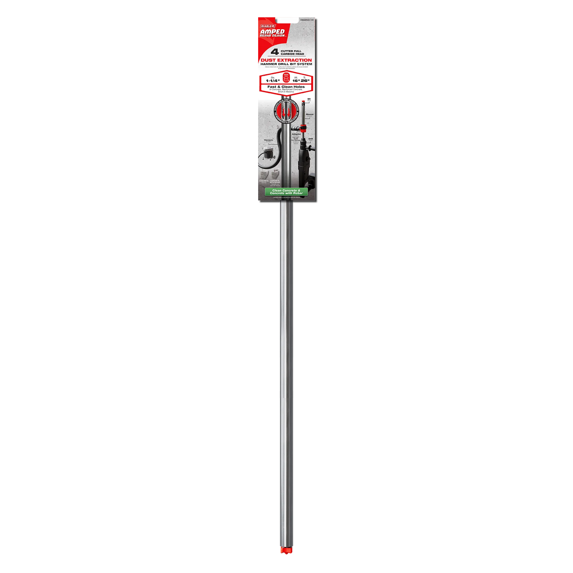 DIABLO DMAMXA1740 1-1/4" X 16" X 26" SDS MAX 4 CUTTER