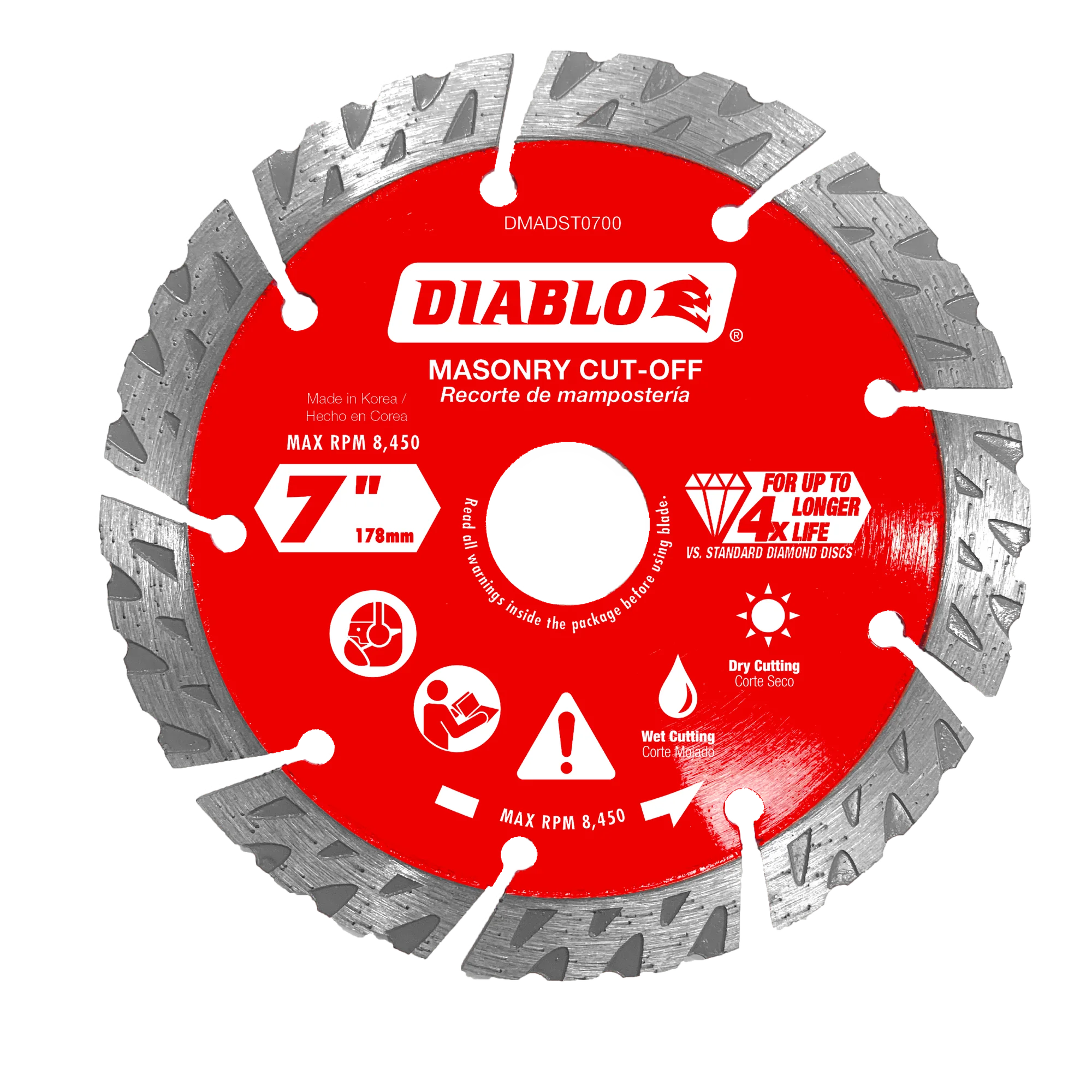 DIABLO DMADST0700 7" SEG CUTOFF DISC
