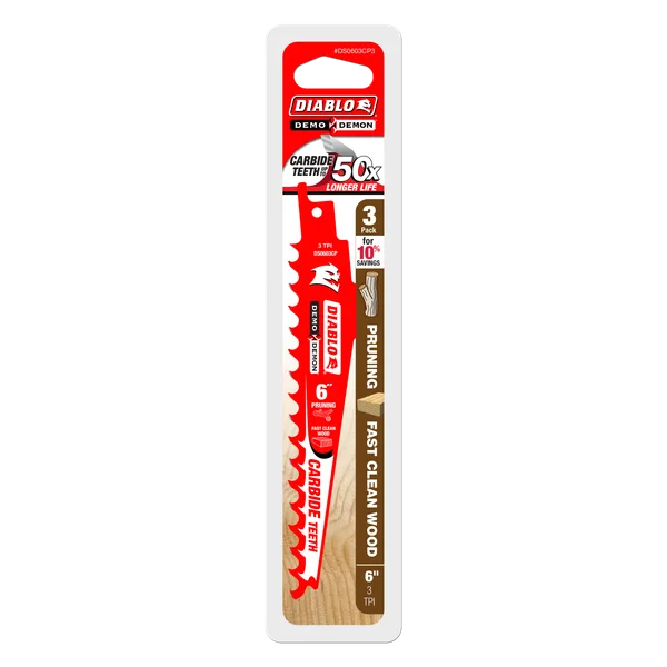 DIABLO DS0603CP3 3PK 6" PRUNING BLADE