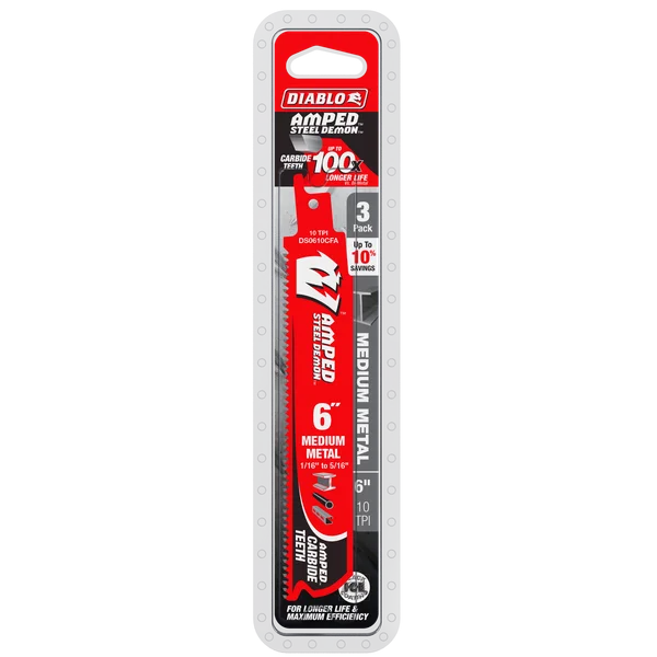 DIABLO DS0610CFA3 6" 10TPI STEEL DEMON 3PK