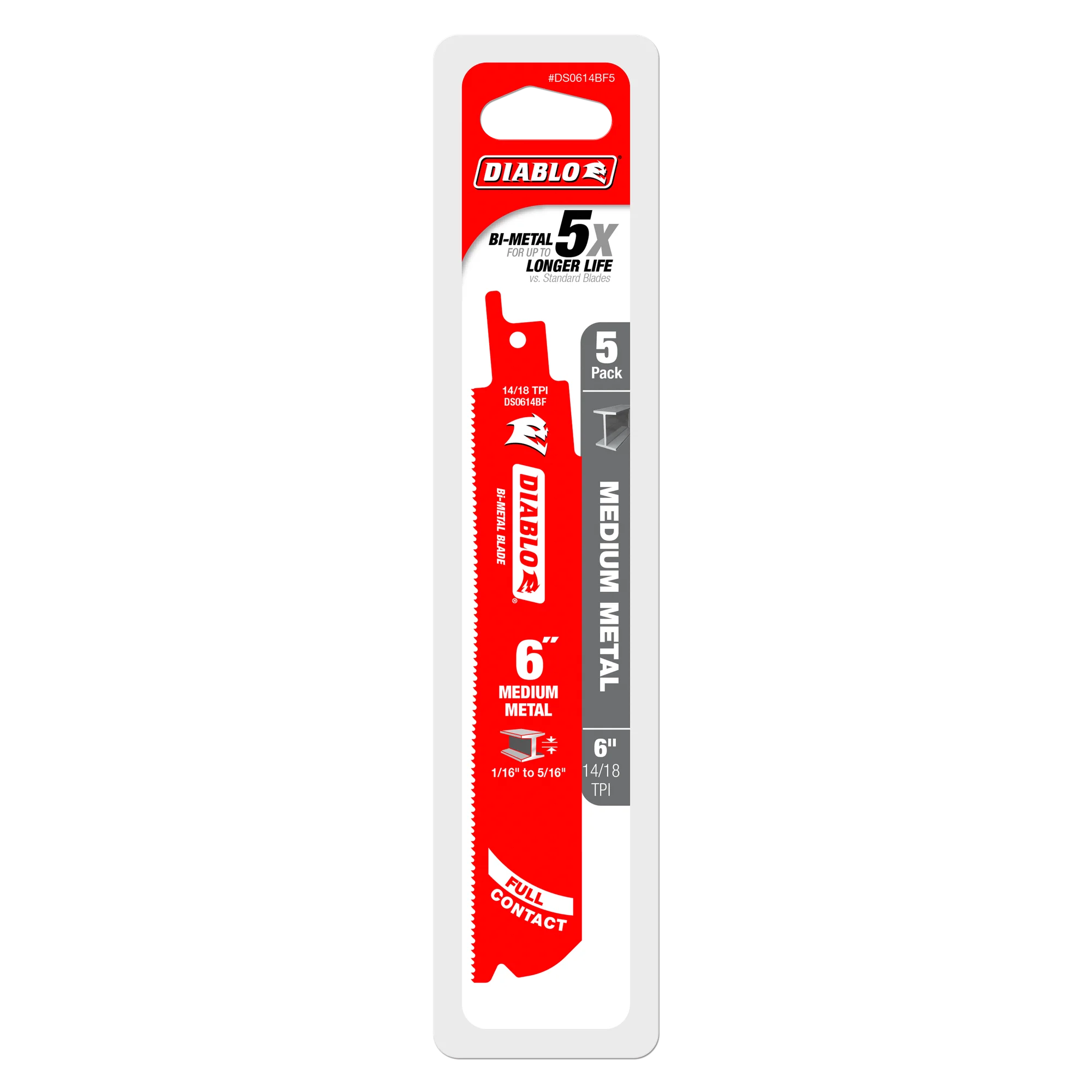 DIABLO DS0614BF5 5PK 6" STEEL DEMON