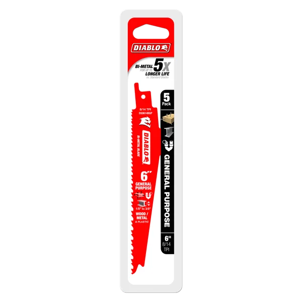 DIABLO DS0614BGP5 5PK 6"6-12TPI DEMODEMN