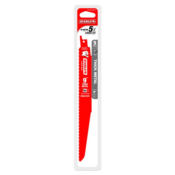 DIABLO DS0908BFD9" 5PK 8-10TPI STEEL DEM