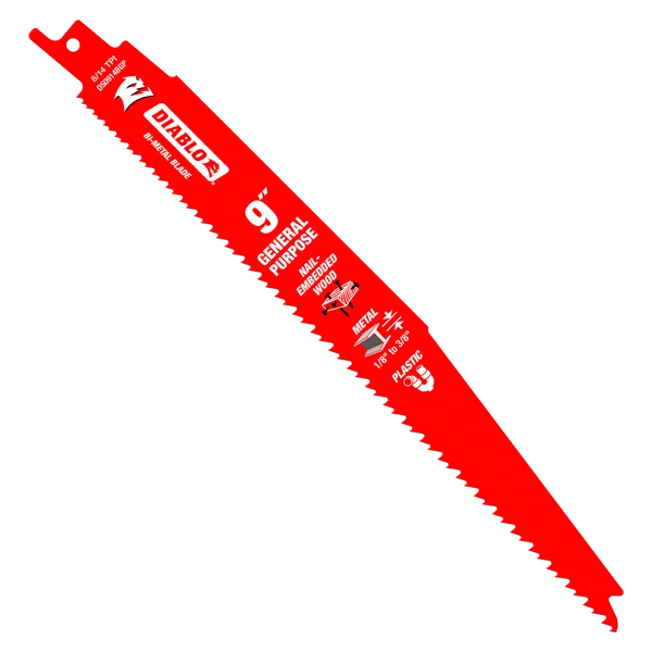 DIABLO DS0914BGP15 9" 8/14TPI BI-METAL RECIP BLADE 15PK