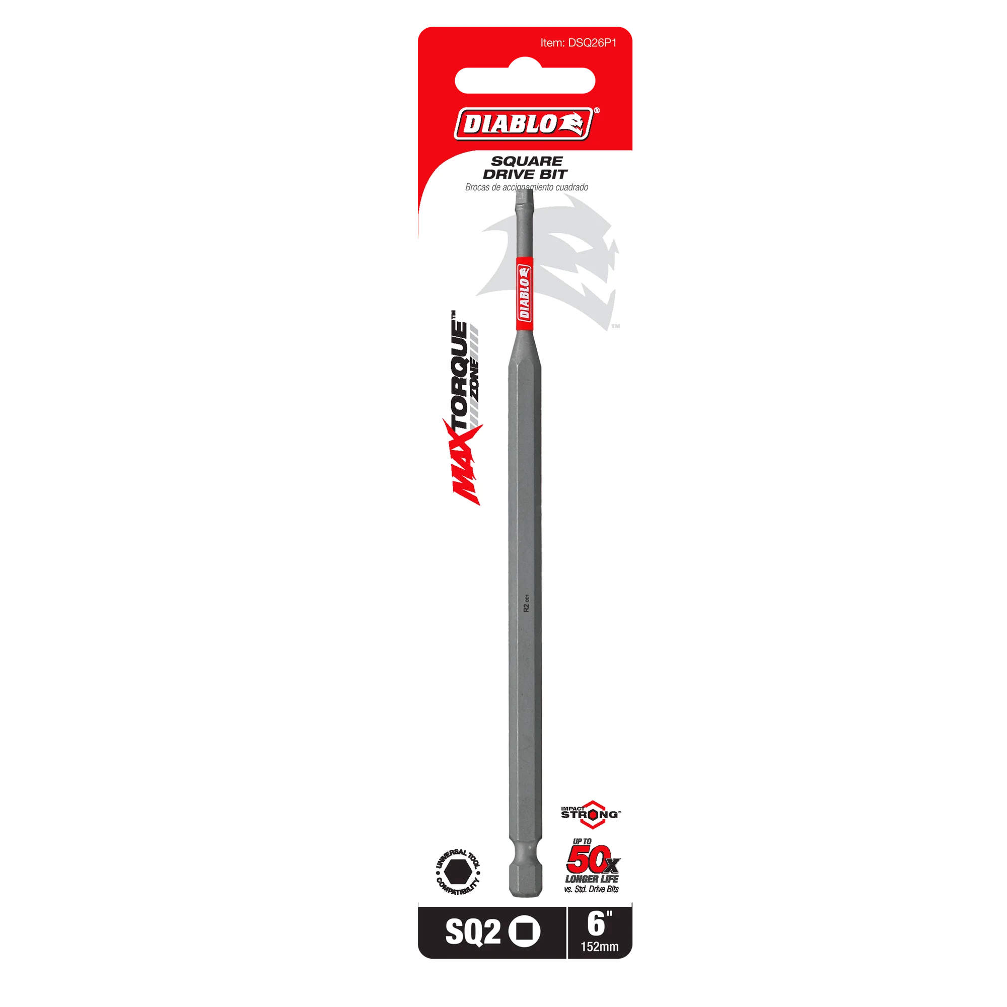 DIABLO DSQ26P1 INSERT BIT SQ2 6"