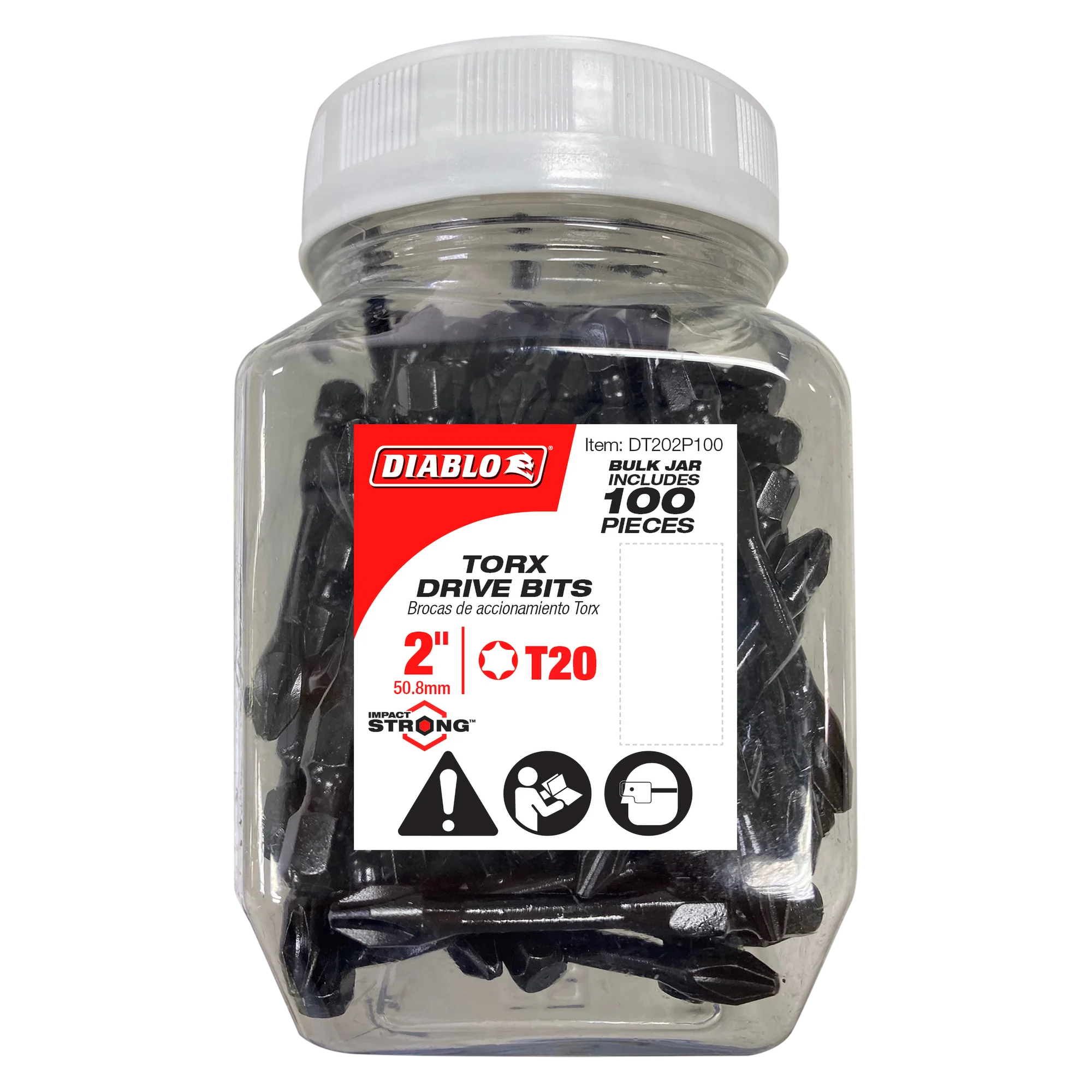 DIABLO DT202P100 100PK T20 INSERT 2"