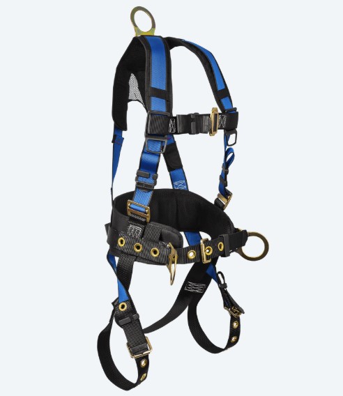 FALLTECH 7073BSM SM/MD BLUE CONTRACTOR PLUS HARNESS