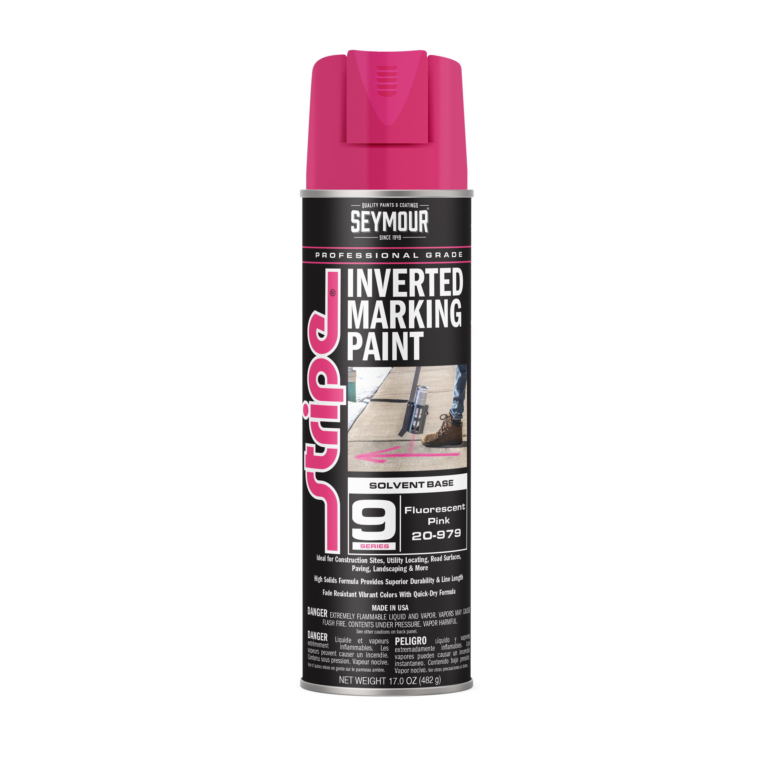 SEYMOUR 20-979 FLO PINK   CONST.PAINT 9-SERIES SOLVENT BASED