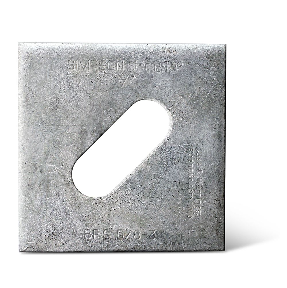 SIMPSON BPS 5/8-6 HDG 3X4-1/2 SLOTTED BEARING PLATE HDG