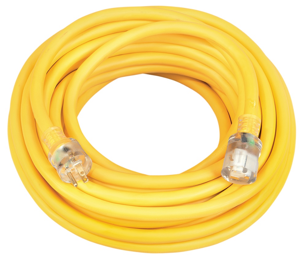 SOUTHWIRE 2588SW0002 12/3 YELLOW 50' 300V SJTW CORD