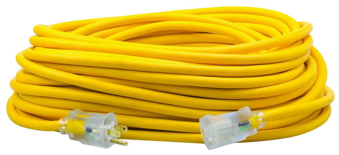 SOUTHWIRE 1689SW0002 12/3 YELLOW 100' POLAR/SOLAR CORD