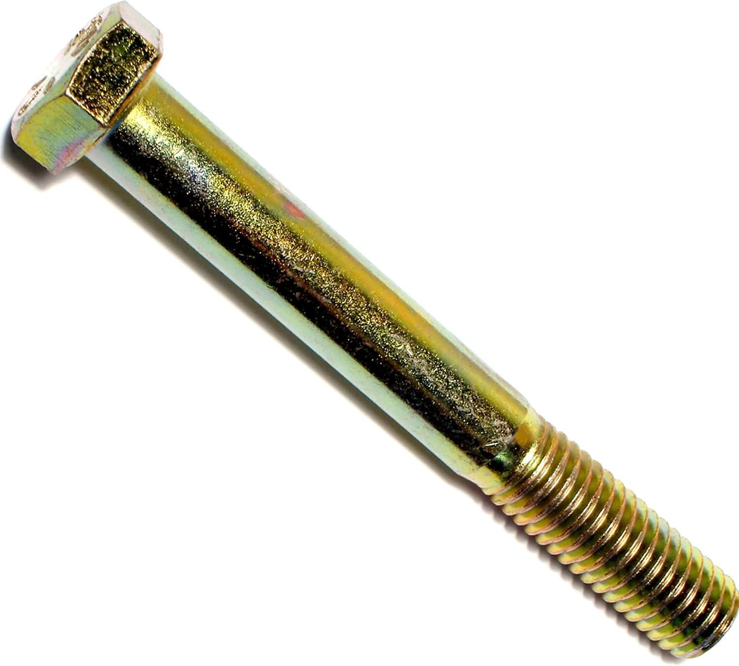 3/8-16x2-1/2" YELOW ZINC HEX BOLT