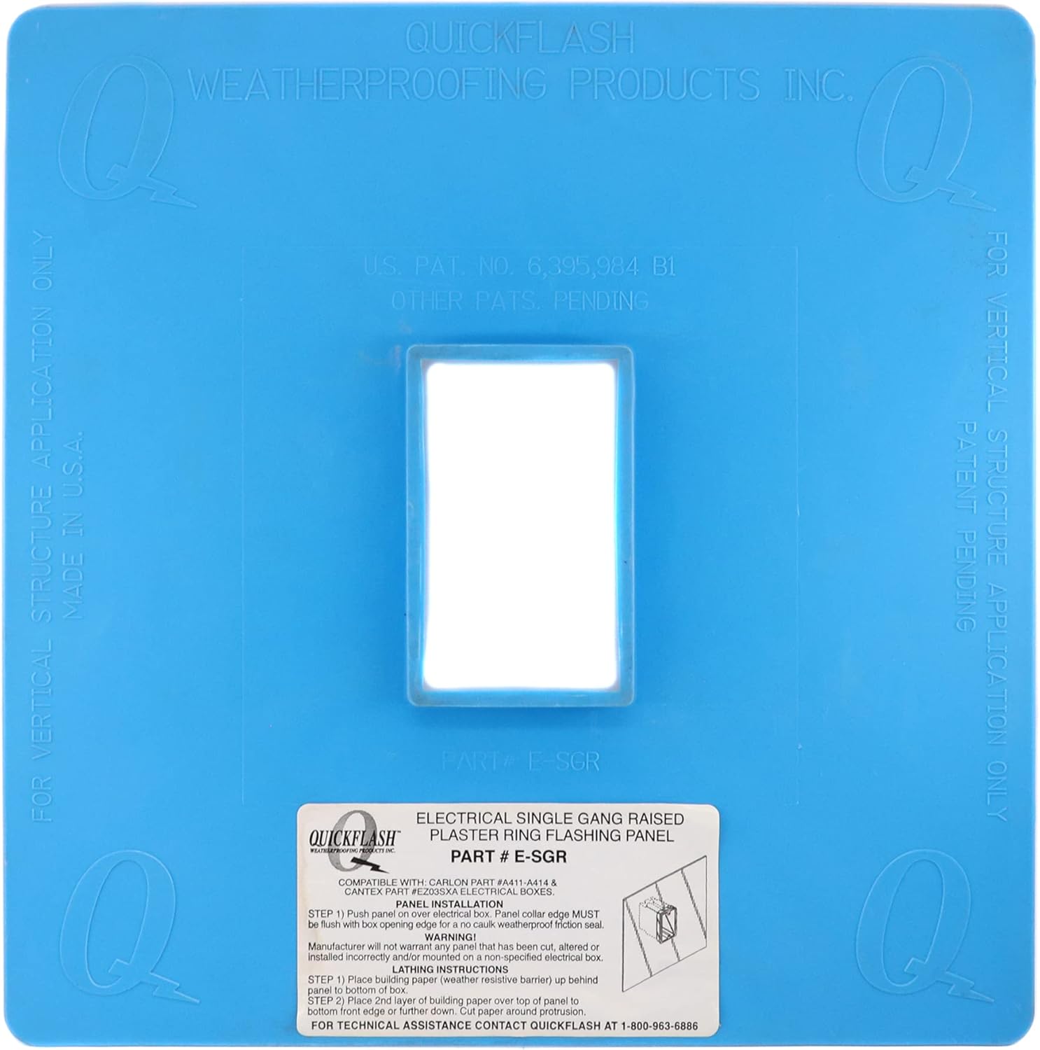 QUICKFLASH E-SGR 1/2" ELEC  SNGL