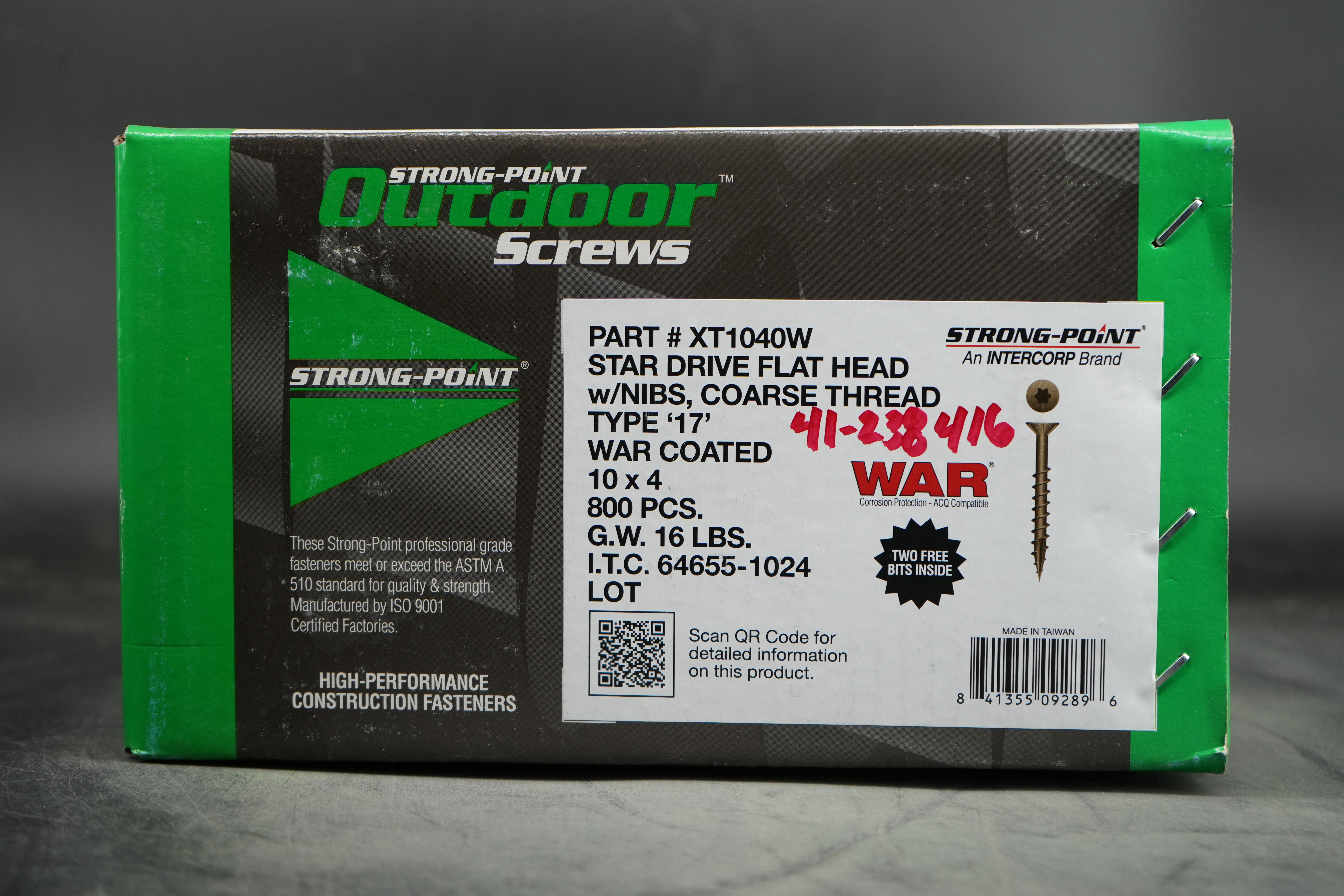 #10X4" T-25 FLAT HEAD TORX