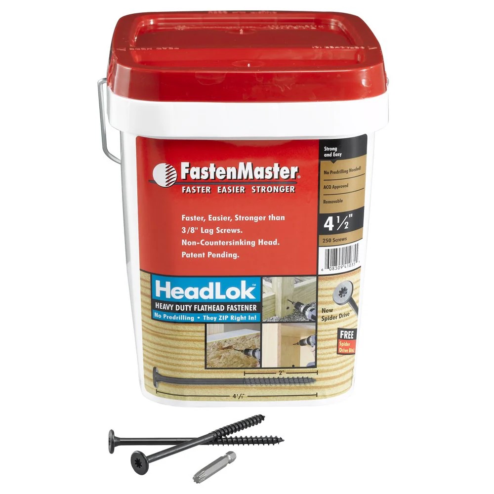 HEADLOK 4 1/2" HD WOOD SCREW