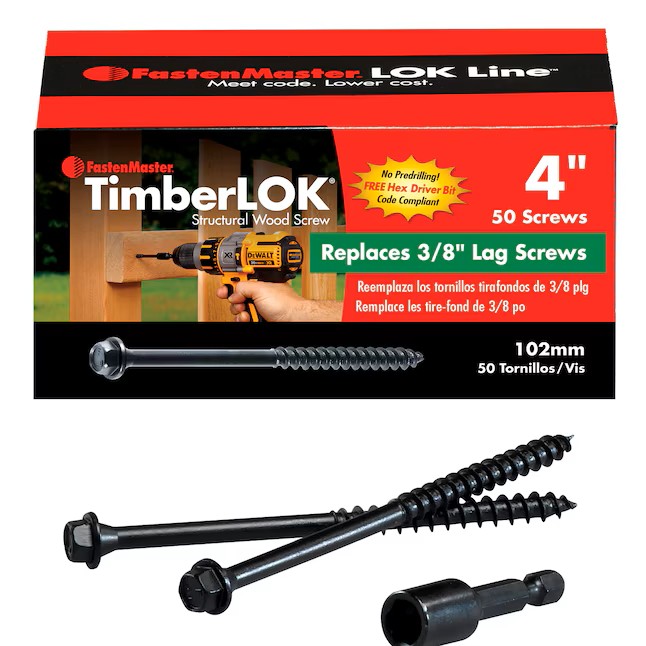 TIMBERLOK 4" HD WOOD SCREW
