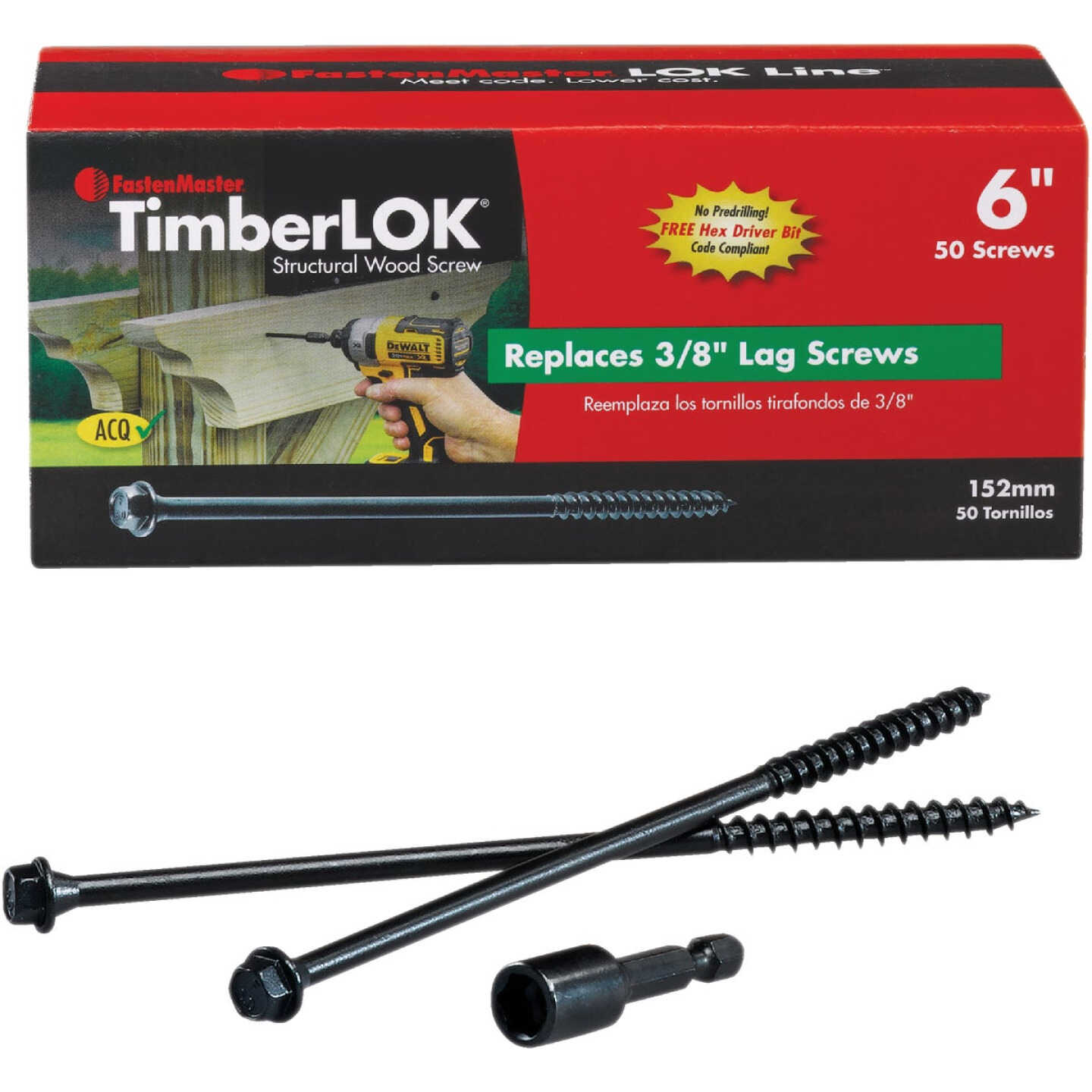 TIMBERLOK 6" HD WOOD SCREW