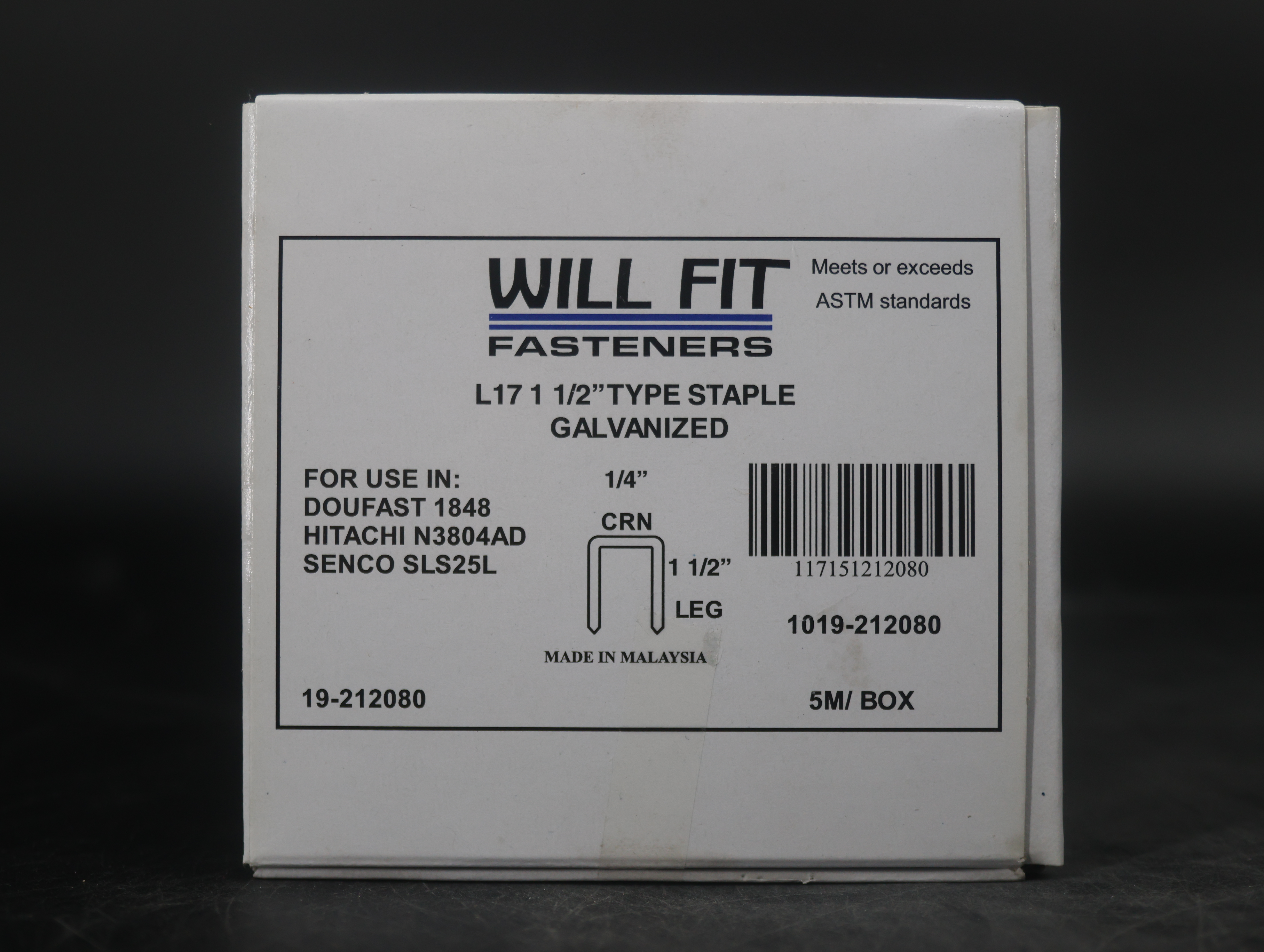 WILL-FIT L-17 1-1/2" STAPLE 5M