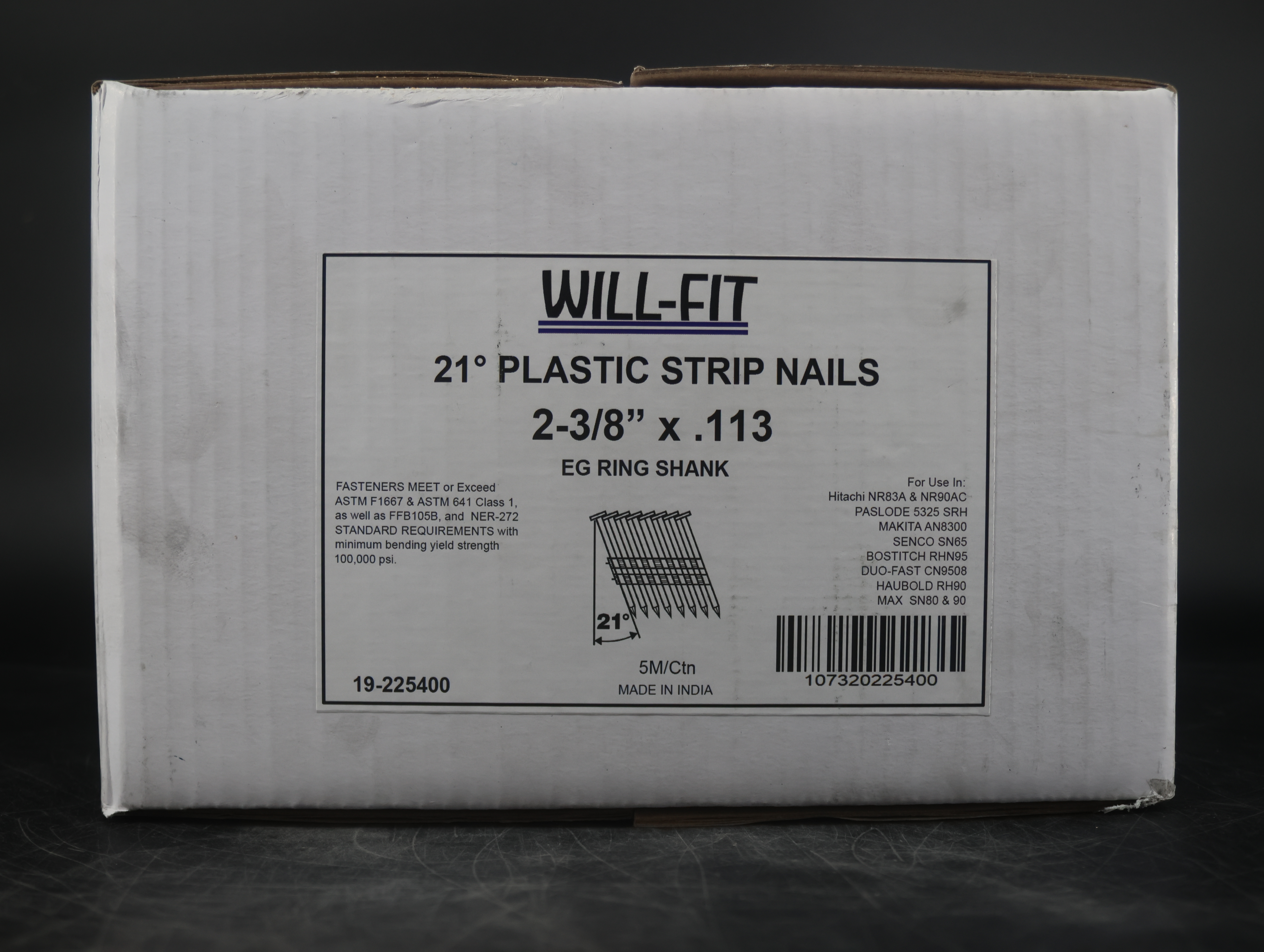 WILL-FIT 2-3/8X113 RS EG Framing Nails