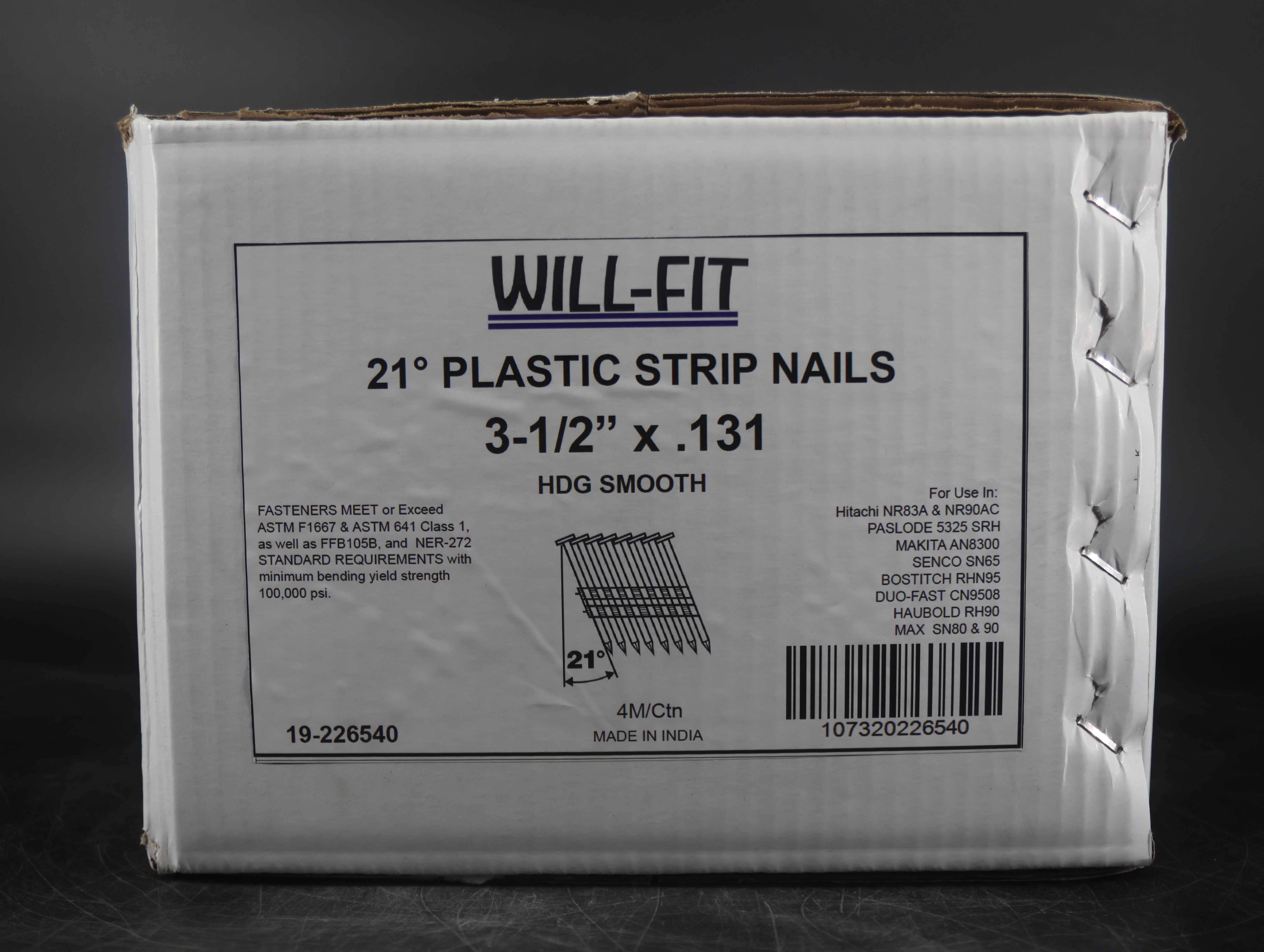 WILL-FIT 3-1/2X131 HDG Framing Nails