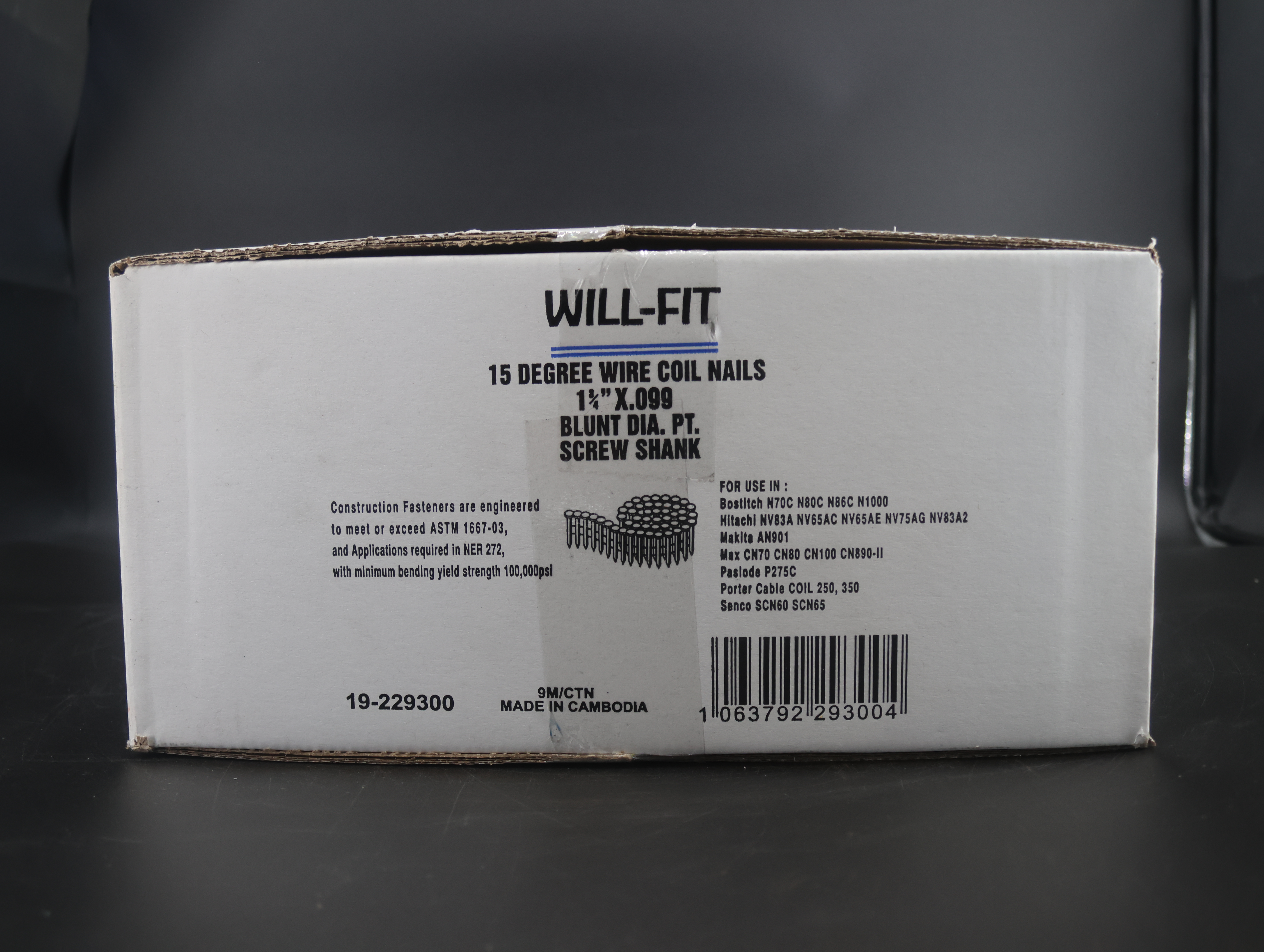 WILL FIT 1-3/4" X .099 15'  BDP SN Pallet Nails