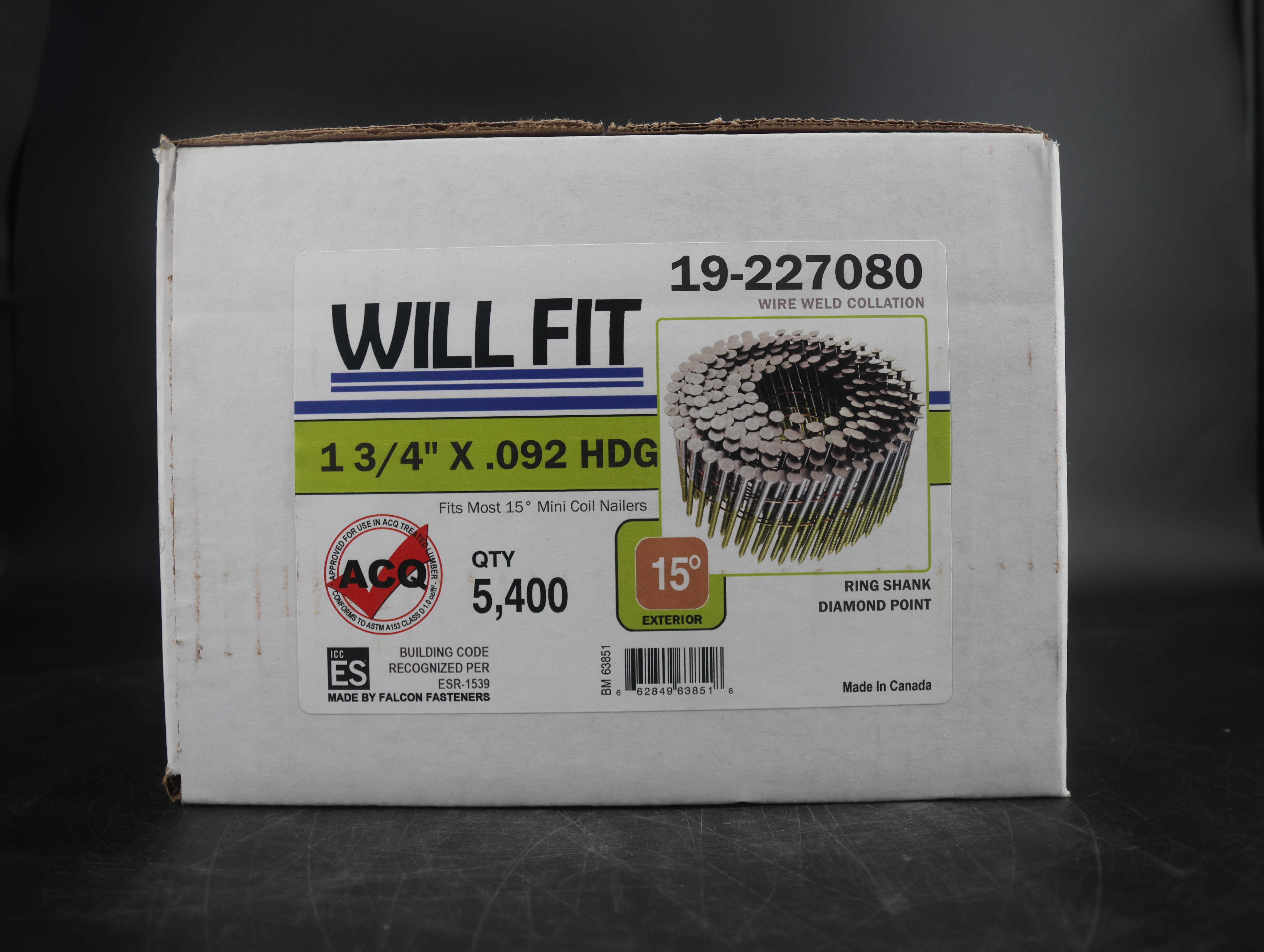 FALCON WILL-FIT 1-3/4X092 RS HDG