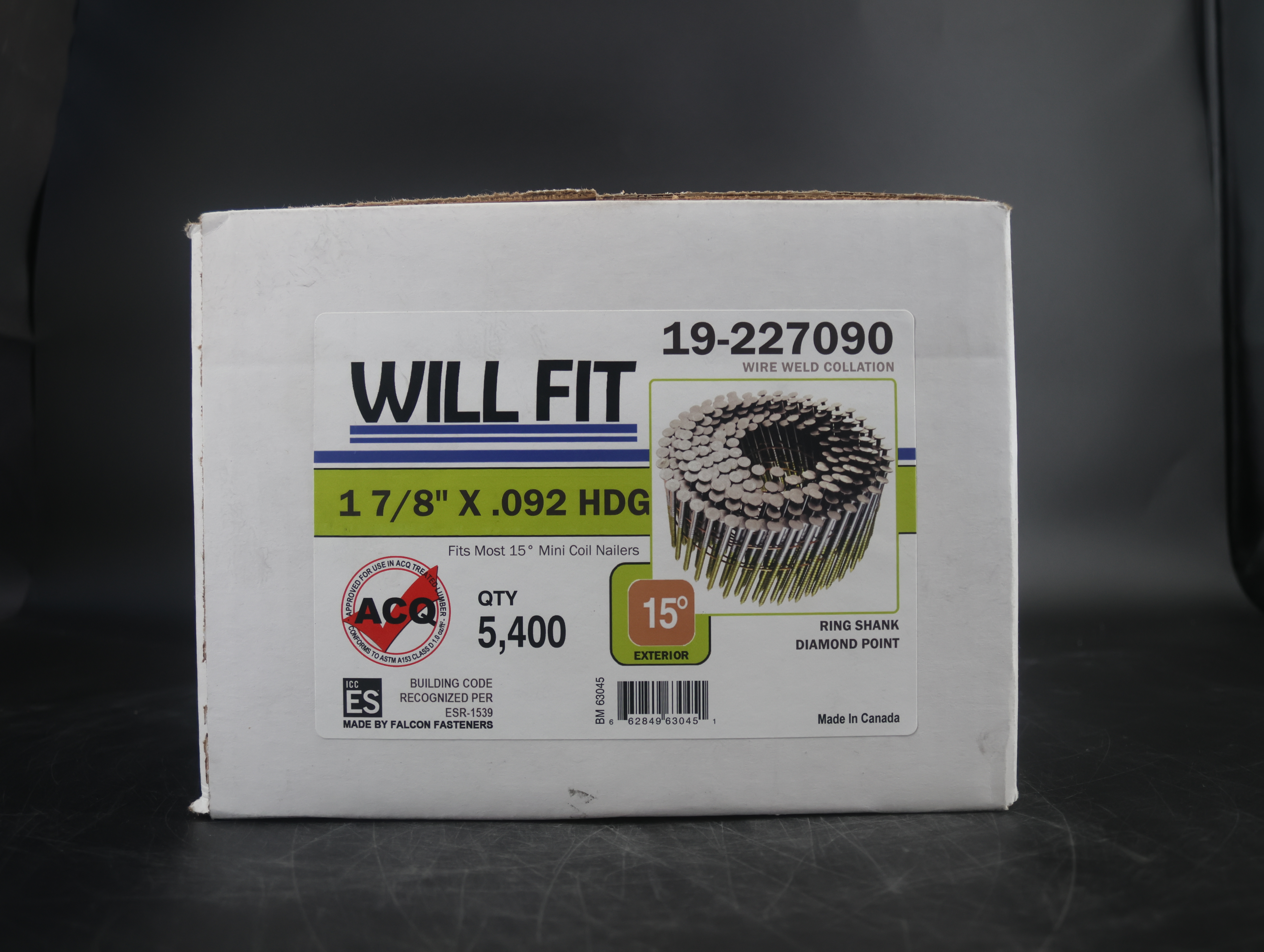 FALCON WILL-FIT 1-7/8X090 RS HDG