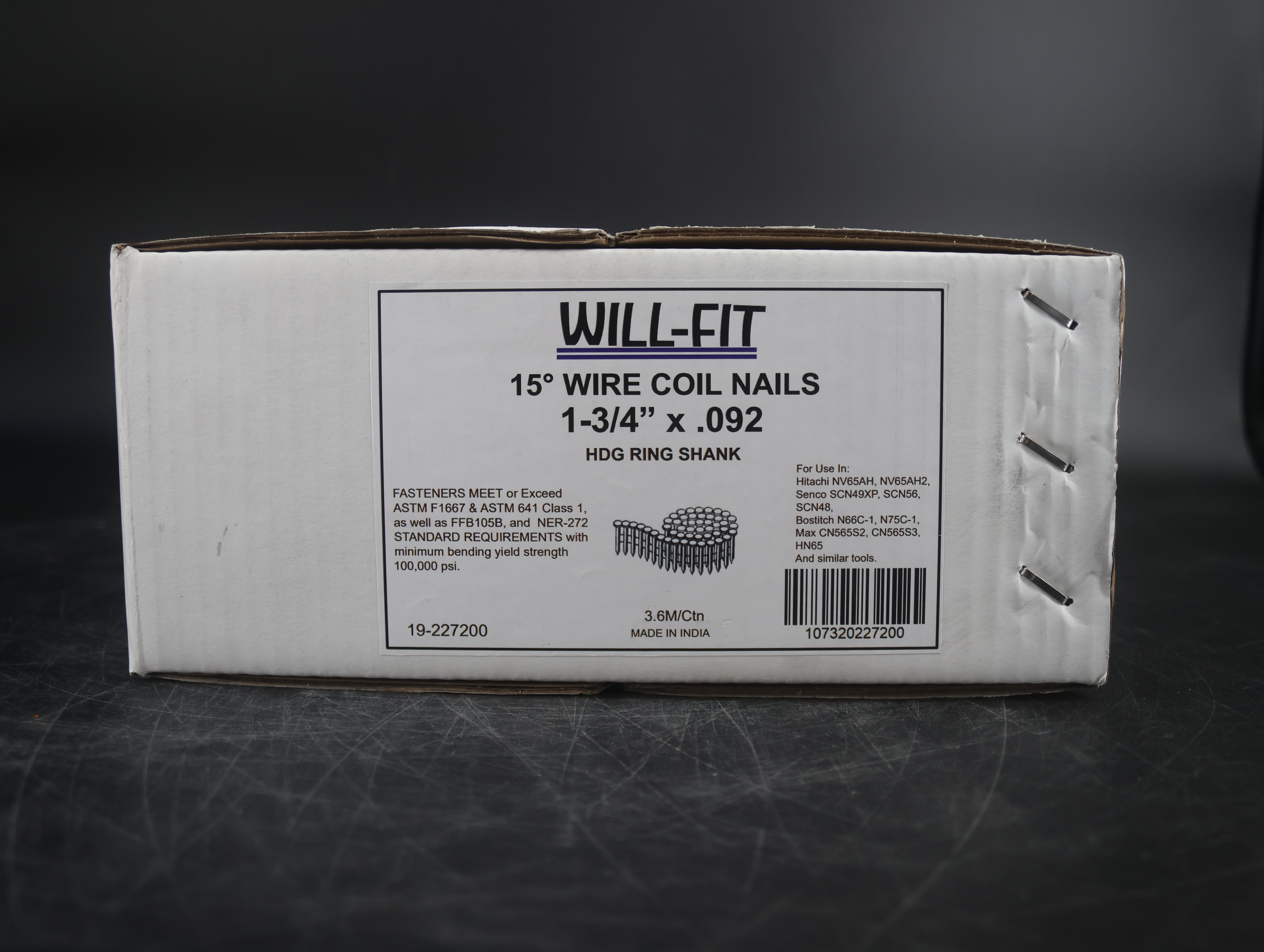 WILL-FIT 1-3/4X092 RS HDG 15' Siding Nails