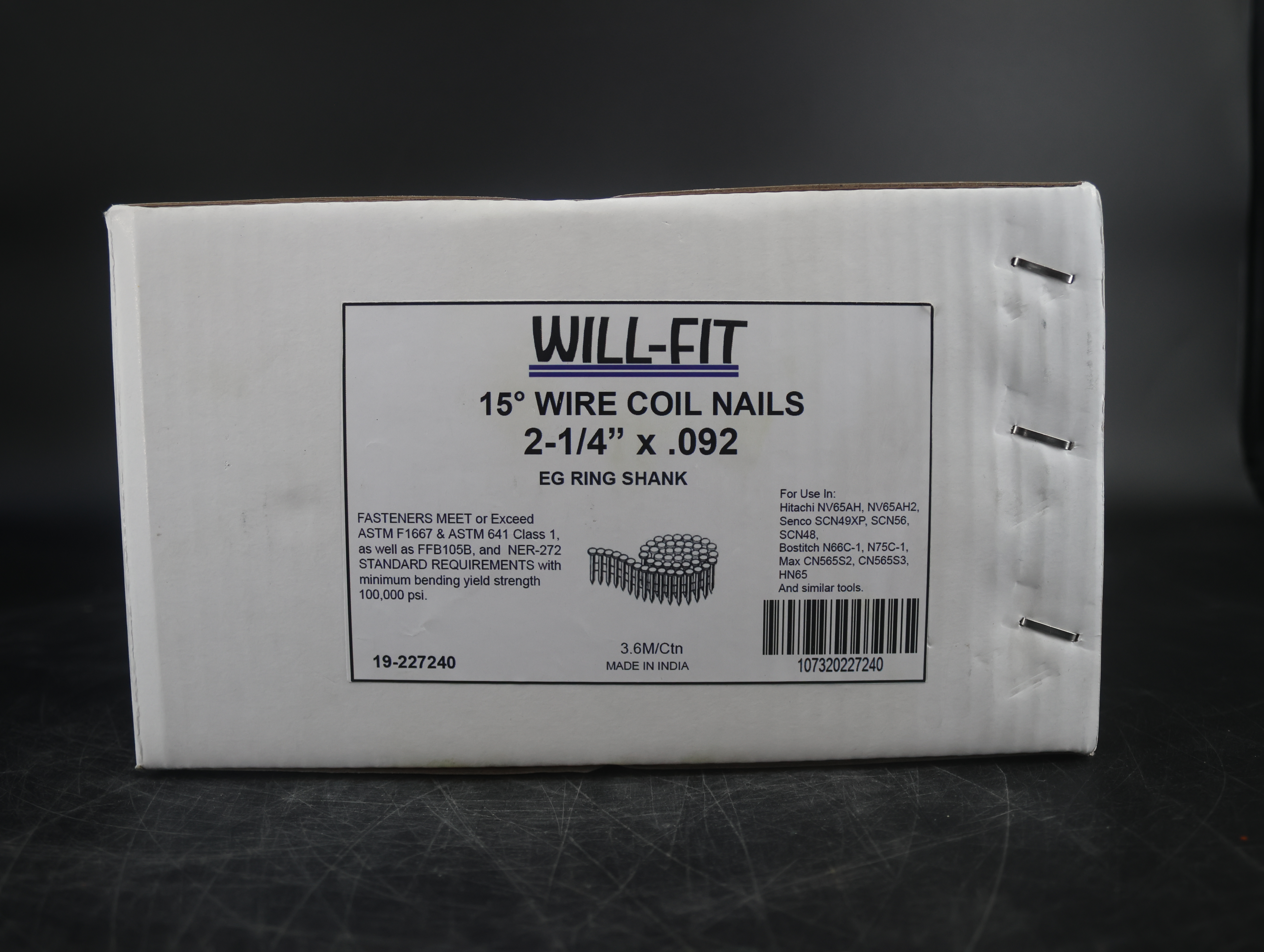 WILL-FIT 2-1/4X092 RS EG 15' Siding Nails