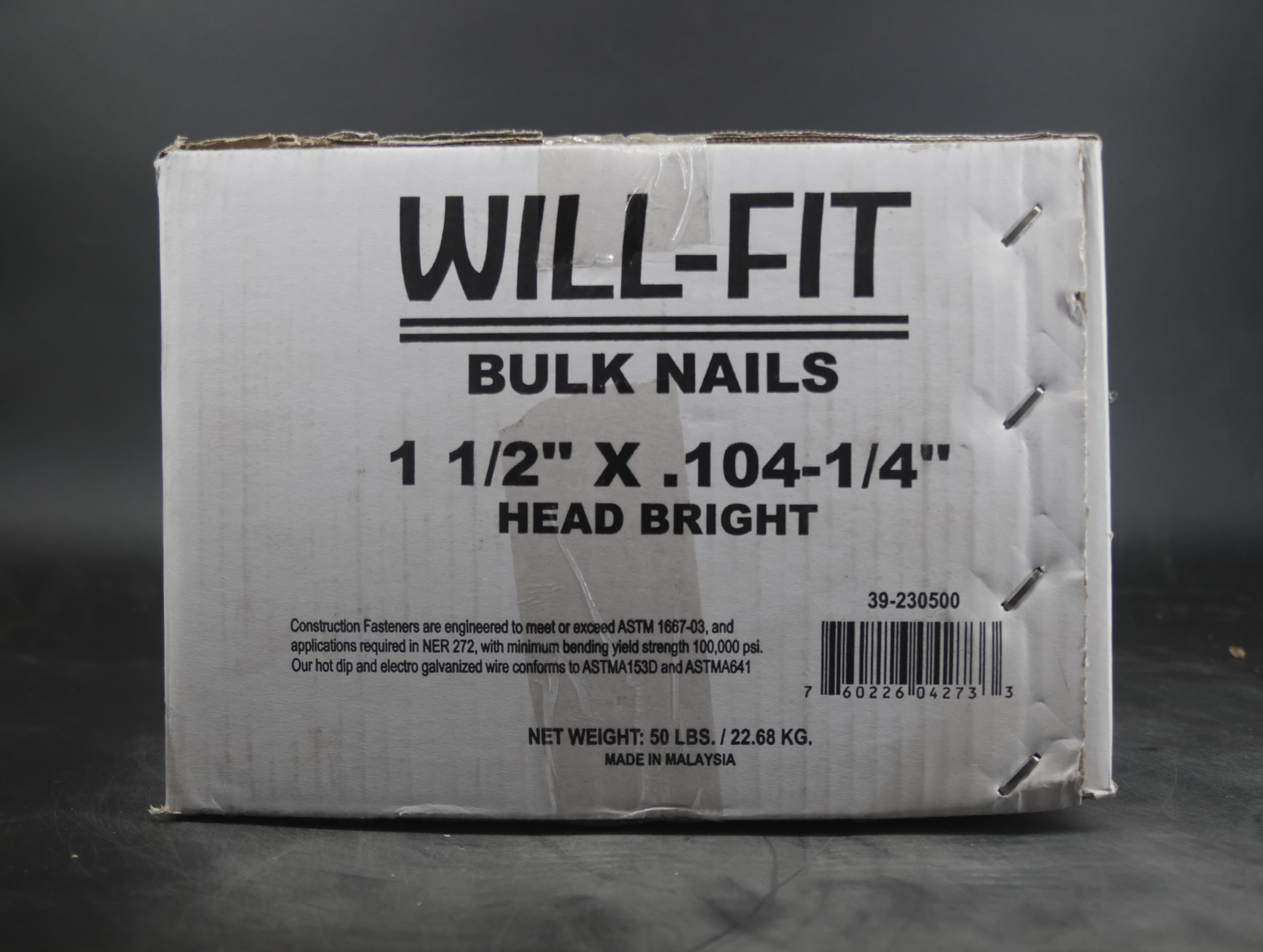 HAND-DRIVE 4D X .104 NAIL 50LB CTN